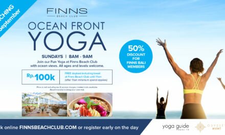 Ocean Front Yoga at Finns Beach Club in Bali
